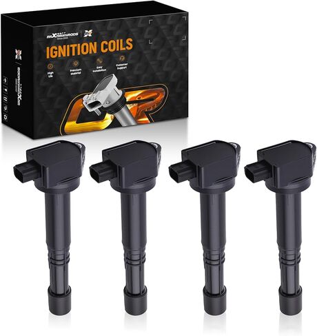 MaxPeedingRods UF712 مجموعة من 4 حزمة ملفات الإشعال ومسندات شرارة Iridium ملائمة لـ Acura ILX TLX 2015-2020 L4 2.4L ، لـ Honda Accord CR-V L4 2.4L 2013-2019 ، Coil Kit استبدال UF-712 3052A2A01 in Saudi Arabia