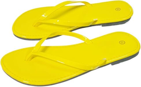 Women’s Summer Flip Flops - Lightweight Vegan Leather Sandals with Rubber Sole for Beach Comfort | 2025 Essentials in Saudi Arabia