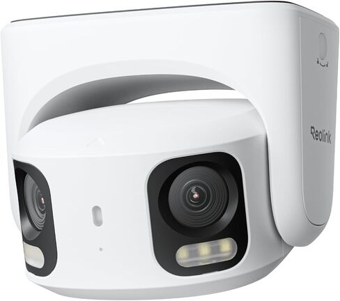 كاميرا REOLINK RP-PCT8MD PoE بعدسة مزدوجة، دقة 4K/8MP فائقة الدقة، رؤية بانورامية 180 درجة، رؤية ليلية ملونة، حماية محيطية، بحث فيديو AI، اكتشاف ذكي للشخص/المركبة/الحيوان، محادثة ثنائية الاتجاه in Kuwait