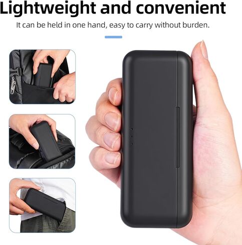 Osmo Action 5 Pro Battery Charger Compatible with DJI Action Osmo Action 5 Pro, Osmo Action 4, Osmo Action 3, USB Fast Charging Case with Type-C Cable, Triple Battery Charger in Kuwait