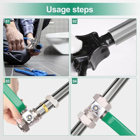 3/4" Air Piping Fittings, Air Compressor Shut Off Valve & Air Hose Fittings, 200PSI Nickel-Plated Brass for Compressed Air Piping System, Shop Air Line Kit, Rapid Air System 3/4 in Kuwait