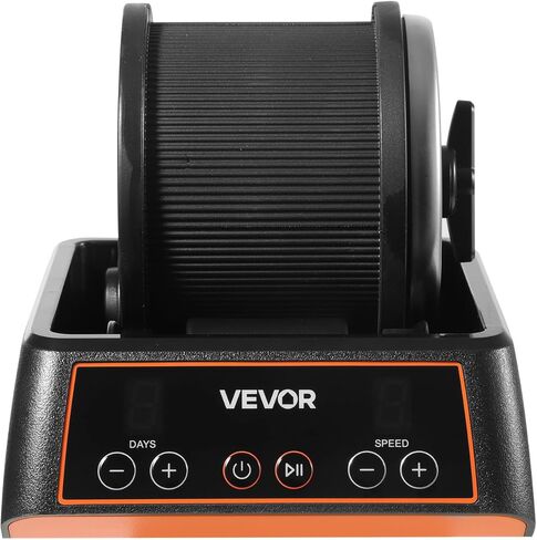 VEVOR Rock Tumbler، آلة تلميع الصخور بوزن 1 رطل، مجموعة أدوات تلميع الصخور مع تعديل 4 سرعات، مؤقت من 1 إلى 9 أيام، طقم تلميع الصخور بمحرك الدفع المباشر لكوارتز الورد، الجمشت، عملية هادئة in Kuwait