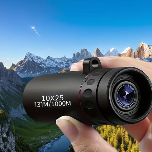 Portable 10x25 Mini Monocular Telescope HD Clear View Compact Design for Outdoor Adventures in Saudi Arabia