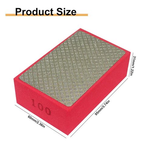 4 Pieces Diamond Hand Polishing Pads Diamond Standing Pads for Hand Sanding Tile Concrete Glass Ceramics Marble Granite(60#,100#,200#,400#) in Saudi Arabia