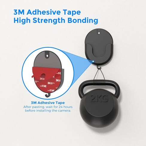 مجموعة من 3 قطع مثبتة على الحائط لكاميرا Blink - بدون دعامة لاصقة للثقب لـ Blink Mini، Mini 2، Outdoor 4 & Indoor - تثبيت قوي، خالي من الأضرار، سهل التركيب in Kuwait