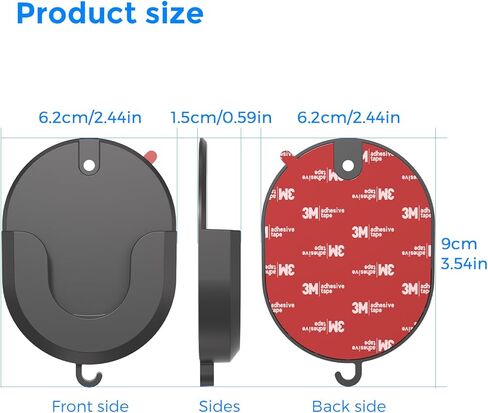 مجموعة من 3 قطع مثبتة على الحائط لكاميرا Blink - بدون دعامة لاصقة للثقب لـ Blink Mini، Mini 2، Outdoor 4 & Indoor - تثبيت قوي، خالي من الأضرار، سهل التركيب in Kuwait