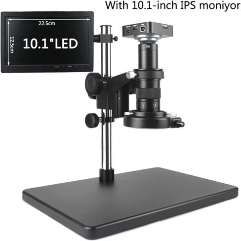 مجهر إلكتروني بدقة 4K Full HD - إصلاح اللحام 38MP 120X-300X USB HDMI مكبر (مربع 5x5x0.5 مم، 180X) in Kuwait