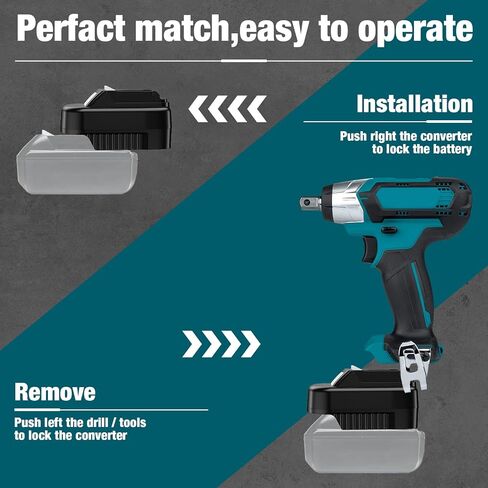 Adapter for Makita 18V to 12V Battery,for Makita 18V BL1830 BL1850 Battery Convert to Work for Mak 12V BL1020B BL1041B Cordless Power Tool in Saudi Arabia