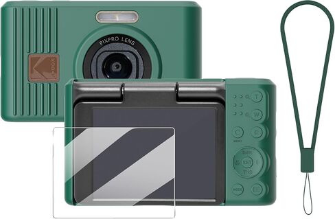 حافظة سيليكون لكاميرا PIXPRO C1 الرقمية مع غطاء عدسة قابل للإزالة وواقي شاشة وحبل لملحقات C pixpro PIXPRO C1 - (أبيض الأرز) in Kuwait