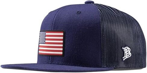 Bills ذات العلامات التجارية Old Glory PVC Flatser ، Snapback Closure ، خفيفة الوزن ، قبعة بيسبول مريحة in Kuwait
