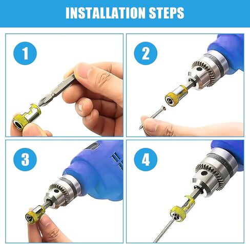 3Pcs Screwdriver Head Magnetic Ring, Magnetic Drill Bit Set with Magnetic Rings,Non-Slip Strong Magnetic Retention Bit Holders for Screwdrivers and Power Drills in Saudi Arabia
