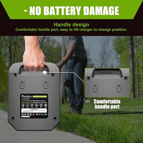 【Faster!!】 CH2100 4.0A Rapid Charger Replacement for EGO 56V Battery Charger CH3200/CH5500/CH7000/CH2800D, Compatible with EGO 56-Volt Power+ Li-ion Battery BA2800/BA4200/BA1400/BA2240/BA1120/BA4480T in Saudi Arabia
