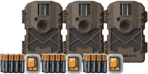 مجموعة كاميرا MUDDY Pro Cam 20 720p Trail من 3 قطع مع بطاقة SD وبطاريات in Kuwait