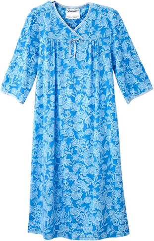 Silverts Women's No Peek Hospital & Home Care Gown in Saudi Arabia