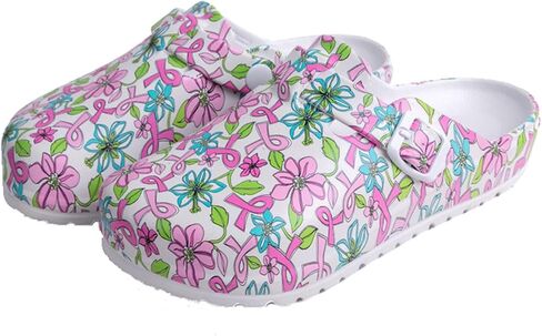 Arch Support Nurse Clogs for Women: Non Slip Work Shoes Waterproof Garden Clogs - Adjustable Buckle Mules - Slip-On Cushion Slippers Slides in Saudi Arabia