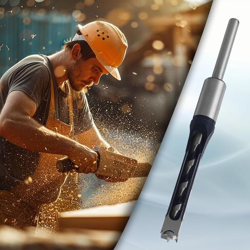 YXQ Square Hole Drill Bit, 1/2" Mortise Chisel High-Carbon Steel Hollow Power Tool for Woodworking in Saudi Arabia