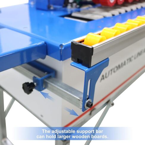 TECHTONGDA Woodworking Edge Bander Automatic Straight Edge Banding Machine Flush End Matching, Double-Sided Gluing, Automatic Trimming with Control Panel Adjustable Speed 0-6m/min in Saudi Arabia