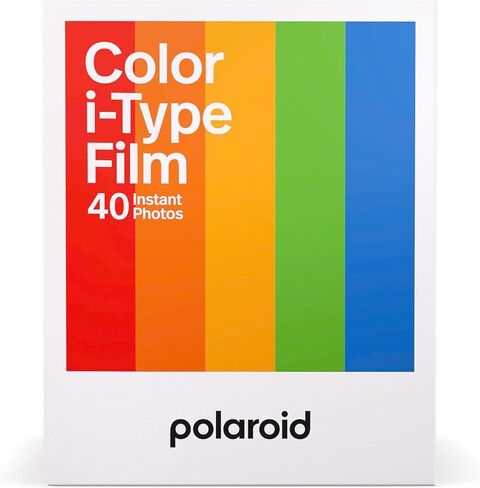 فيلم بولارويد الفوري الملون لكاميرات i-Type 5 عبوات، 40 صورة فورية، يعمل مع بولارويد ناو، ناو +، I-2، ومختبر، حزمة مع قطعة قماش للتنظيف in Kuwait