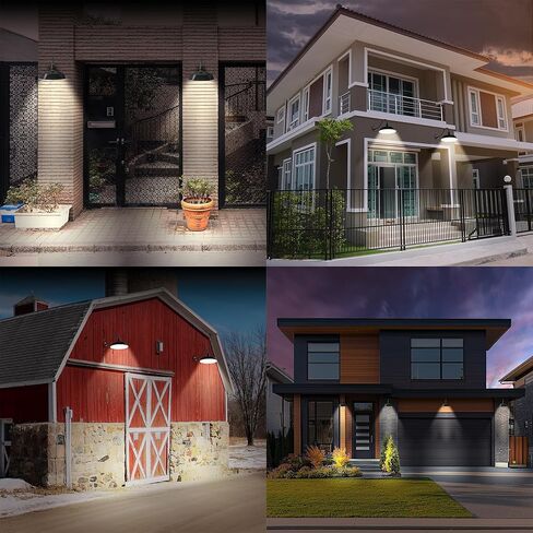 17 بوصة. تركيبات إضاءة الحظيرة المعقوفة باللون الأسود الساتان مع 22 بوصة. ذراع تمديد طويل - مزرعة شمعدان حائط، طراز عتيق، طراز عتيق - مدرج في قائمة UL - لمبة LED 900 لومن A19 (5000 كلفن أبيض بارد) in Kuwait