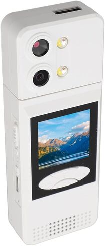 fosa كاميرا الجسم 2K 180 درجة عدسة قابلة للدوران ليلة إنفاذ القانون يمكن ارتداؤها كاميرا فيديو مزدوجة TypeC عمر البطارية الطويل in Kuwait