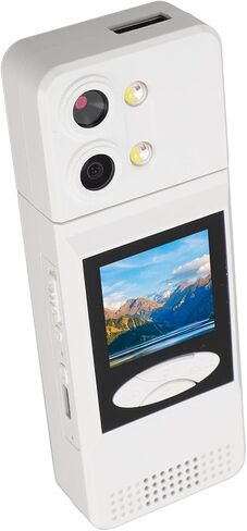 fosa كاميرا الجسم 2K 180 درجة عدسة قابلة للدوران ليلة إنفاذ القانون يمكن ارتداؤها كاميرا فيديو مزدوجة TypeC عمر البطارية الطويل in Kuwait