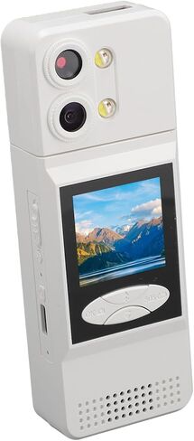 fosa كاميرا الجسم 2K 180 درجة عدسة قابلة للدوران ليلة إنفاذ القانون يمكن ارتداؤها كاميرا فيديو مزدوجة TypeC عمر البطارية الطويل in Kuwait