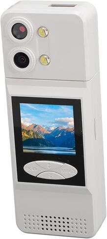 fosa كاميرا الجسم 2K 180 درجة عدسة قابلة للدوران ليلة إنفاذ القانون يمكن ارتداؤها كاميرا فيديو مزدوجة TypeC عمر البطارية الطويل in Kuwait