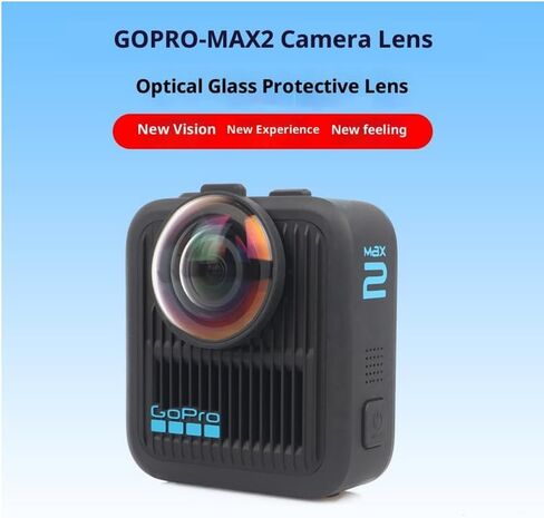 غطاء حماية للعدسة/العدسة لجهاز GoPro MAX2، صلابة 9H عالية النفاذية، مقاوم للماء والغبار (زجاج بصري) in Kuwait