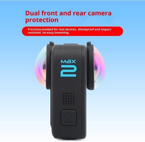 غطاء حماية للعدسة/العدسة لجهاز GoPro MAX2، صلابة 9H عالية النفاذية، مقاوم للماء والغبار (زجاج بصري) in Kuwait
