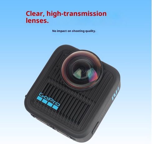 غطاء حماية للعدسة/العدسة لجهاز GoPro MAX2، صلابة 9H عالية النفاذية، مقاوم للماء والغبار (زجاج بصري) in Kuwait