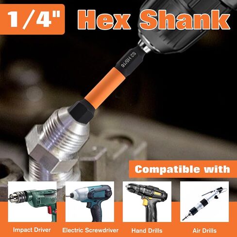 Impact Hex Head Allen Wrench Drill Bit Set, 10 Pcs SAE(5/64" - 5/16") Magnetic Allen Key Drill Bit Sets, 1/4" Hex-Shank S2 Steel for DIY Furniture Assembly Car Repairs in Saudi Arabia
