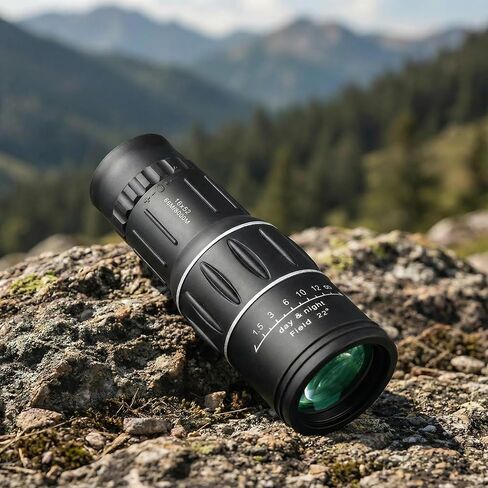 Monocular Telescope 16x52, Portable High Magnification Telescope with HD Clear View for Outdoor Bird Watching Travel, Black in Saudi Arabia