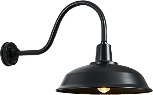 Barn Lights Outdoor 15 Inch Gooseneck, Farmhouse Wall Light for Garage, Porch & Entryway (ETL Listed) in Saudi Arabia