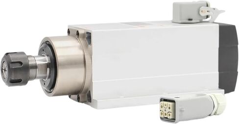 2.2kw ER25 air-cooled spindle motor with flange, 220v ceramic ball bearing, accuracy 0.01mm in Saudi Arabia