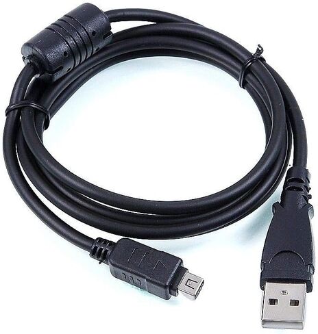 MaxLLTo 5ft اضافية طويلة USB تيار مستمر شاحن طاقة البطارية مزامنة البيانات استبدال وصلة كابل الرصاص لكاميرا أوليمبوس SP-720 UZ SP-820 uz in Kuwait