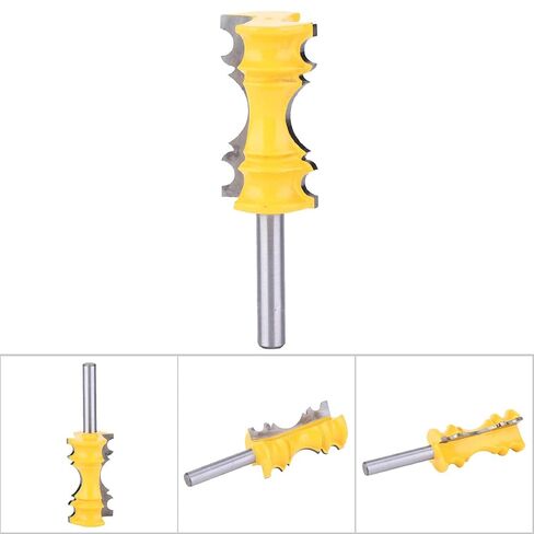 Elaborate Chair Rail Router Bit 8mm Shank Woodworking Milling Cutter for Cabinet and Box YG6 Alloy Cutter Head 45# Carbon Steel Cutter Body 28.6mm Cutting Diameter in Saudi Arabia