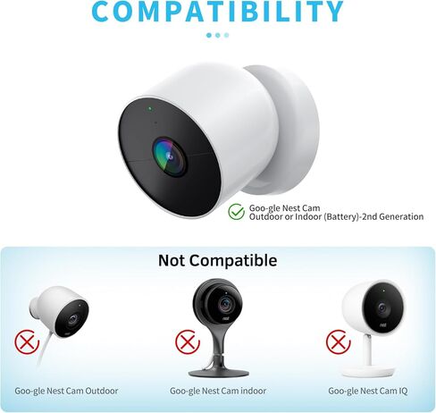 قطعتان من كابل الطاقة بطول 30 قدم/9 متر لكاميرا Google Nest في الهواء الطلق أو في الداخل، بطارية (الجيل الثاني)، كابل شحن مقاوم للطقس مع محول، سلك طاقة 5 فولت 2 أمبير لكاميرا Nest بشكل مستمر in Kuwait