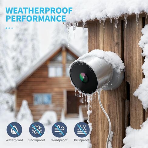 قطعتان من كابل الطاقة بطول 30 قدم/9 متر لكاميرا Google Nest في الهواء الطلق أو في الداخل، بطارية (الجيل الثاني)، كابل شحن مقاوم للطقس مع محول، سلك طاقة 5 فولت 2 أمبير لكاميرا Nest بشكل مستمر in Kuwait