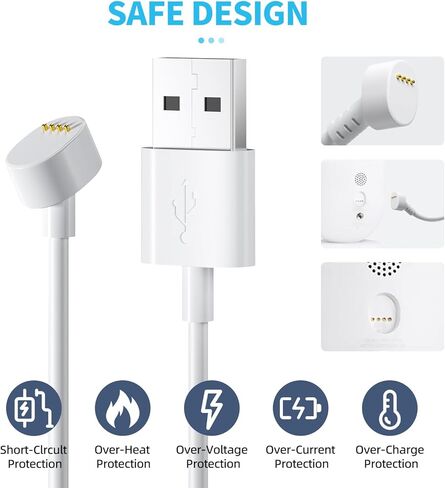 قطعتان من كابل الطاقة بطول 30 قدم/9 متر لكاميرا Google Nest في الهواء الطلق أو في الداخل، بطارية (الجيل الثاني)، كابل شحن مقاوم للطقس مع محول، سلك طاقة 5 فولت 2 أمبير لكاميرا Nest بشكل مستمر in Kuwait