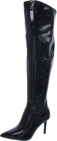 Jessica Simpson Womens Almond Black Cushioned Abrine Pointed Toe Stiletto Zip-Up Dress Boots 5.5 M in Saudi Arabia