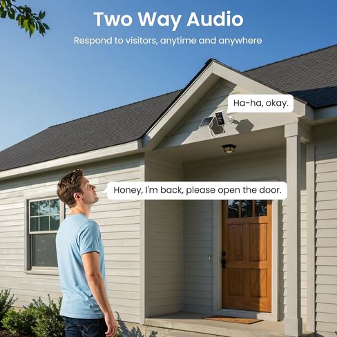 wansview Solar Security Cameras Wireless Outdoor 2K WiFi 6, A1 2Pack | Solar Camera Outdoor Wireless for Home Security with AI Motion Detection, Color Night Vision, 2-Way Audio, 2.4GHz WiFi Only in Saudi Arabia