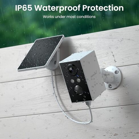 wansview Solar Security Cameras Wireless Outdoor 2K WiFi 6, A1 2Pack | Solar Camera Outdoor Wireless for Home Security with AI Motion Detection, Color Night Vision, 2-Way Audio, 2.4GHz WiFi Only in Saudi Arabia