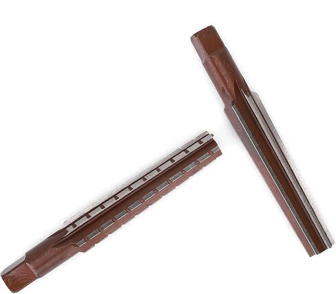 2PCS Rough Fine Morse Taper Reamer High Carbon Steel Straight Shank Hand Reamer Professional Accessories (KIMISS82y9ergvh0-11) in Saudi Arabia