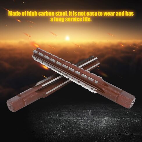 2PCS Rough Fine Morse Taper Reamer High Carbon Steel Straight Shank Hand Reamer Professional Accessories (KIMISS82y9ergvh0-11) in Saudi Arabia