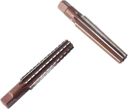 2PCS Rough Fine Morse Taper Reamer High Carbon Steel Straight Shank Hand Reamer Professional Accessories (KIMISS82y9ergvh0-13) in Saudi Arabia