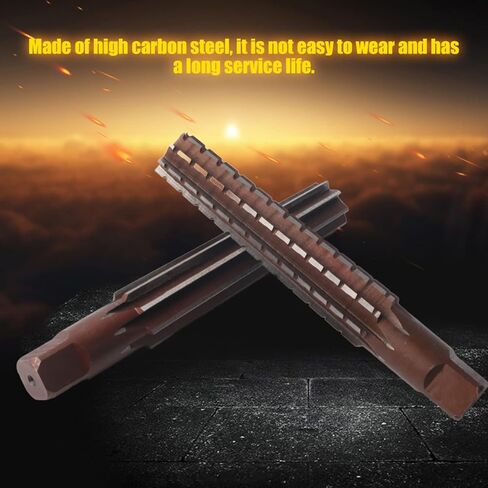 2PCS Rough Fine Morse Taper Reamer High Carbon Steel Straight Shank Hand Reamer Professional Accessories (KIMISS82y9ergvh0-13) in Saudi Arabia