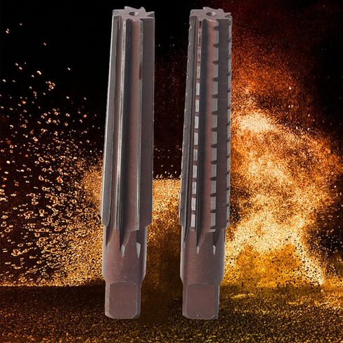 2PCS Rough Fine Morse Taper Reamer High Carbon Steel Straight Shank Hand Reamer Professional Accessories (KIMISS82y9ergvh0-13) in Saudi Arabia