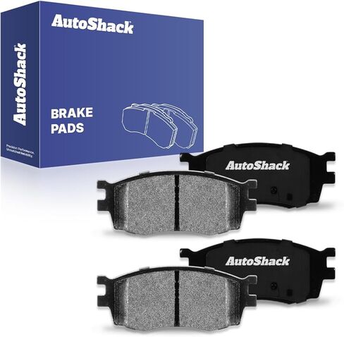 AutoShack Front Ceramic Brake Pad Set Driver and Passenger Side Replacement for 2006 2007 2008 2009 2010 2011 Hyundai Accent 2006-2011 Kia Rio5 1.6L FWD SCD1156 in Saudi Arabia