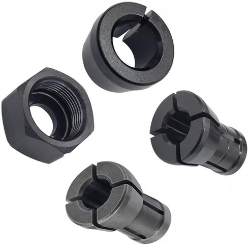 763637-1 Collet Kit for Collet Kit Fit for Makita 3621 3621A 3620 RP0900K 1-1/4 HP RT0700CX3 XTR01Z RT0701CX3 RT0701C RT0700C Trim Router Accessories Collet Kit, 1/4 Inch 6.35mm in Saudi Arabia