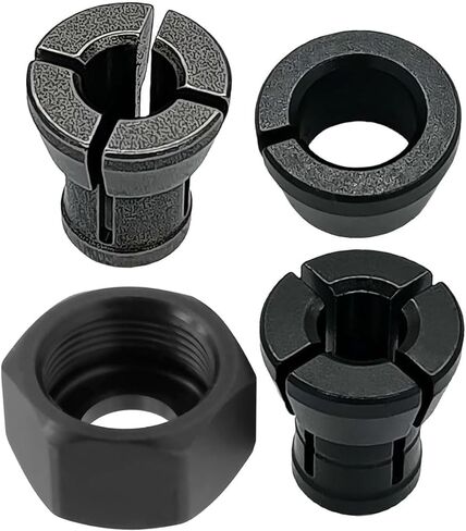 763637-1 Collet Kit for Collet Kit Fit for Makita 3621 3621A 3620 RP0900K 1-1/4 HP RT0700CX3 XTR01Z RT0701CX3 RT0701C RT0700C Trim Router Accessories Collet Kit, 1/4 Inch 6.35mm in Saudi Arabia